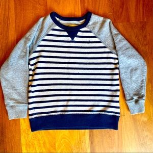 Boys Mini Boden Striped Sweatshirt